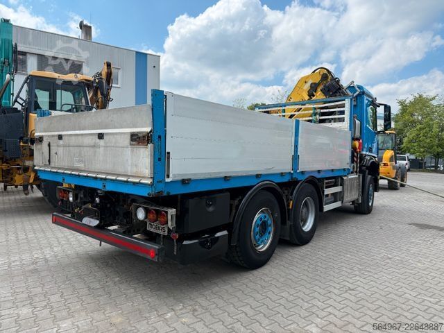 Ladbil med lad MERCEDES-BENZ 2751 Arocs Pritsche + Kran Retarder Motorschaden