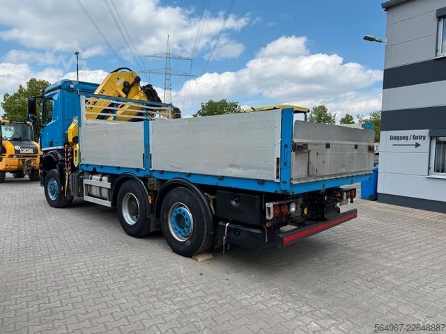 Ladbil med lad MERCEDES-BENZ 2751 Arocs Pritsche + Kran Retarder Motorschaden