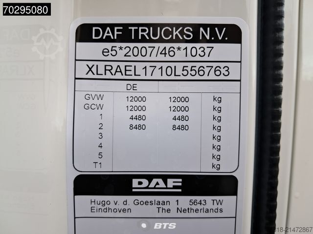Kassevogn DAF XB 230 4X2 FA DC 12t - Paccar Body Koffer