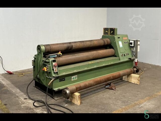 Calandra de chapas Roundo PS 205, 2000x6mm, ano 1985 Roundo PS 205, 2000x6mm