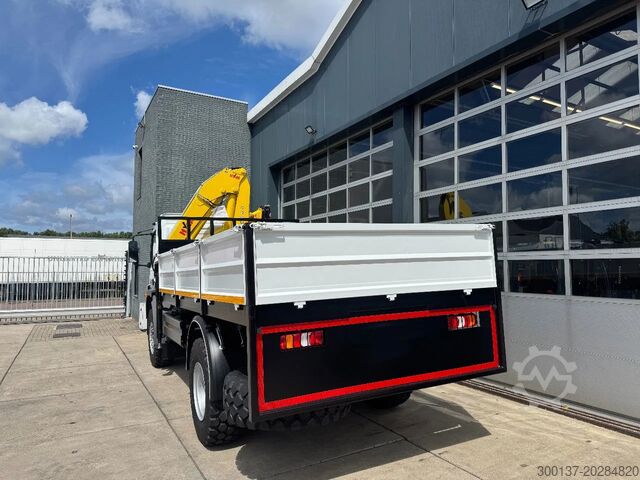Darus teherautó Mercedes-Benz Atego Atego 1725 4x4 Flatbed with Hyva HB120 Crane