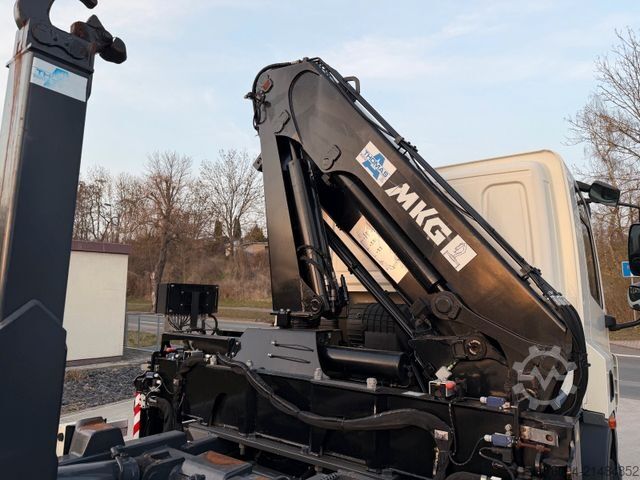 Camión volquete DAF CF 75.250 Abrollkipper KRAN FUNK