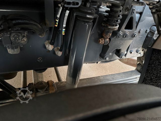 Camión portacontenedores de gancho DAF CF 75.250 Abrollkipper KRAN FUNK