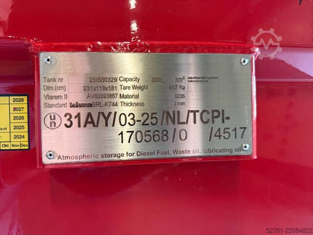   New Diesel Fuel Tank 3.000 Liter - DPX-31024