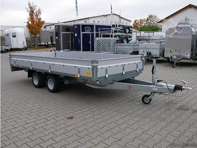 Przyczepa samochodowa Stema Stema Systema Hochlader Stahl 4,01x1,83x0,35m 2700kg 100Km/h