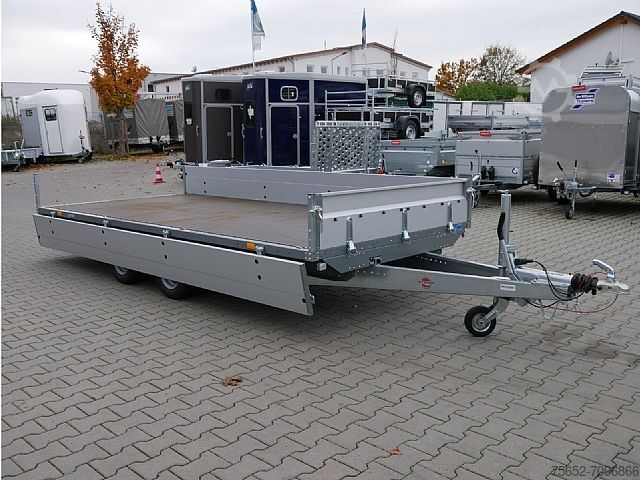 Przyczepa samochodowa Stema Stema Systema Hochlader Stahl 4,01x1,83x0,35m 2700kg 100Km/h