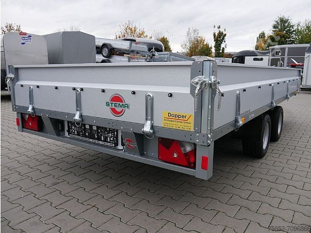 Przyczepa samochodowa Stema Stema Systema Hochlader Stahl 4,01x1,83x0,35m 2700kg 100Km/h