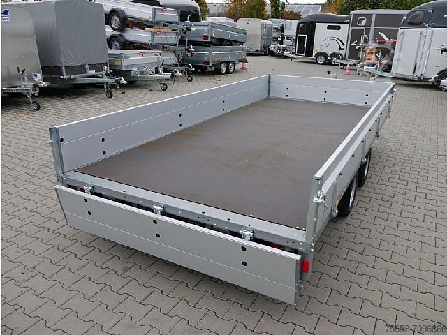 Przyczepa samochodowa Stema Stema Systema Hochlader Stahl 4,01x1,83x0,35m 2700kg 100Km/h