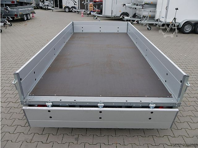 Przyczepa samochodowa Stema Stema Systema Hochlader Stahl 4,01x1,83x0,35m 2700kg 100Km/h
