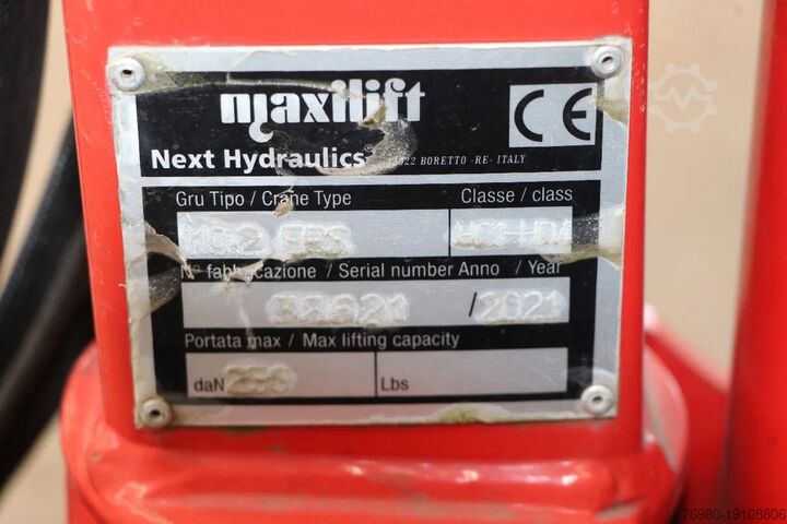 Platform truck with crane Opel Movano OPEN LAADBAK | MAXILIFT 250KG | KRAAN | ...