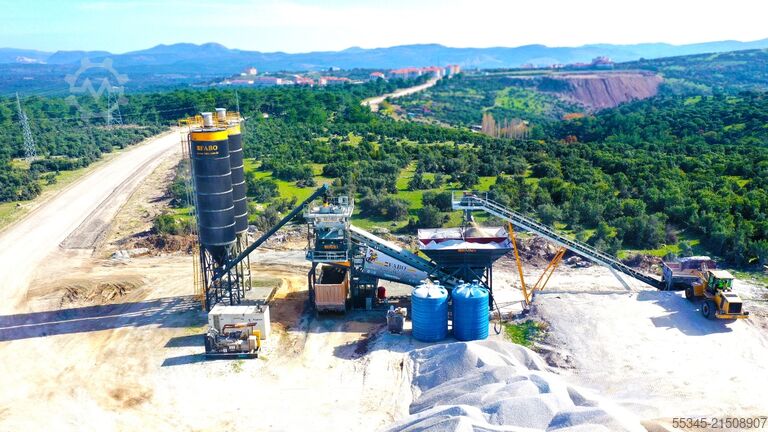 Mobiele betoncentrale FABO Mobile Concrete Batching Plant 120 m3/h Mobile Concrete Batching Plant