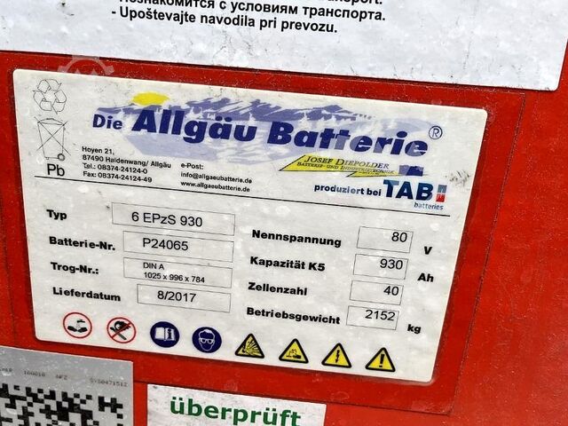 Electric 4-wheel forklift Linde E40/600HL
