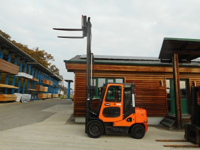 4-wiel heftruck DOOSAN D35C-5 Triplex + SS + ZV + Kabine