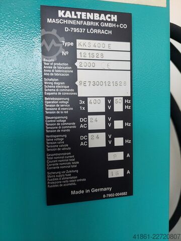 Hydrauliczna piła tarczowa do metalu KALTENBACH KKS 400 E