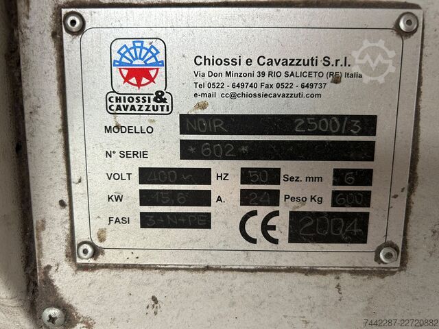 Zeefdrukoven Chiossi & Cavazzuti NOIR 2500/3