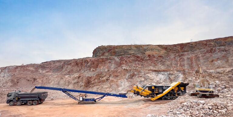 Station de concassage mobile FABO Crushing equipment FTI-130S Mobile Crushing Plant
