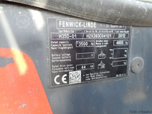 Forklift Linde H35D-01 Triplex + SS + ZV + Kabine