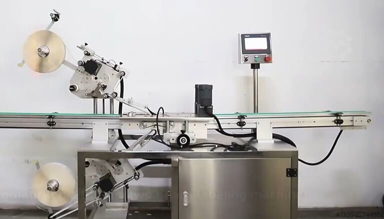 Etiketteermachine voor zelfklevende etiketten met 2 stations (voor ronde en vierkante flessen) SEEMA ETIMAX 1T-1B