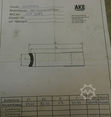 Houtsnijder AKE 180x39x35/DP