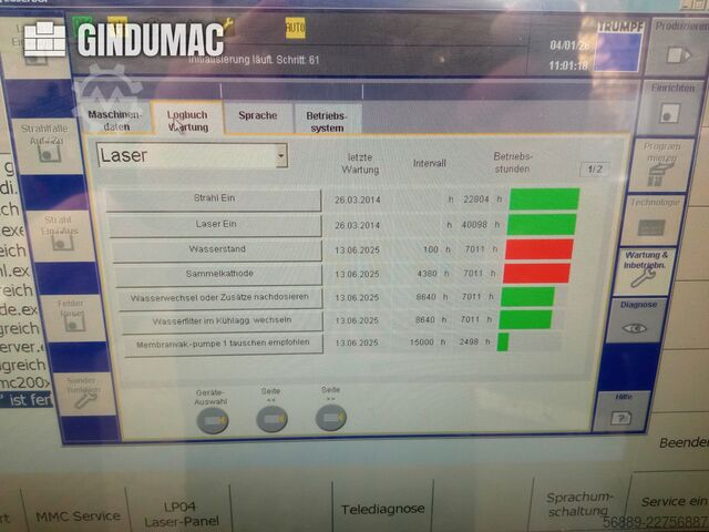 TRUMPF TruLaser 3030 (3,2 kW) TRUMPF TruLaser 3030 (3.2 kW)