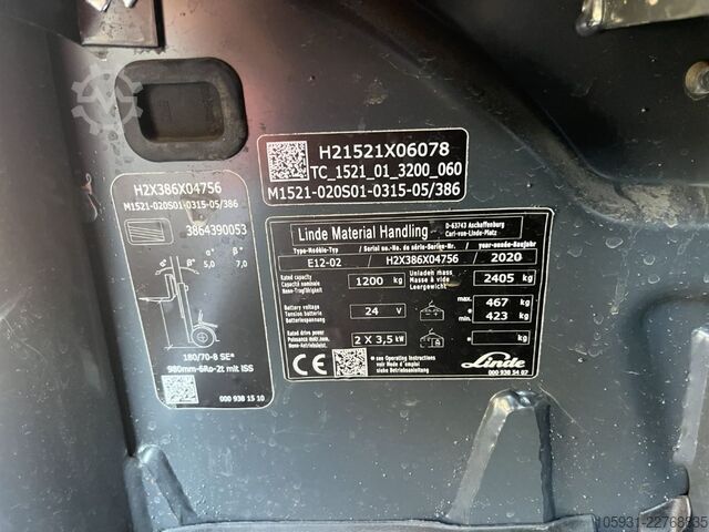 Elektrische vorkheftruck 3 wielen Linde E12-02