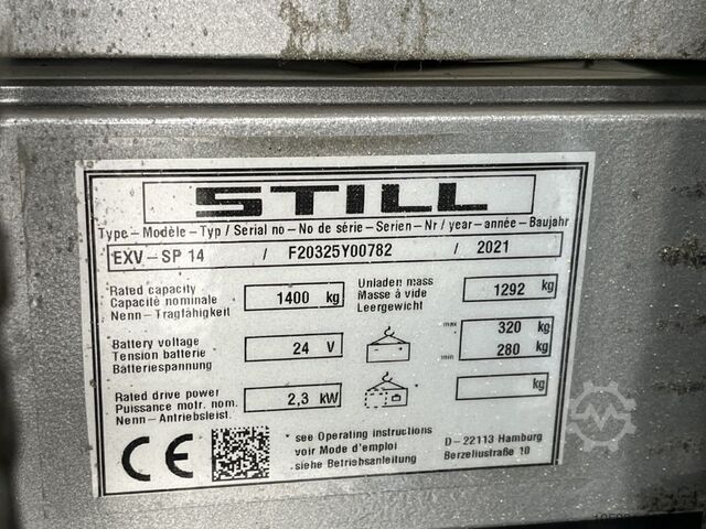 Staande vorkheftruck Still EXV-SP14