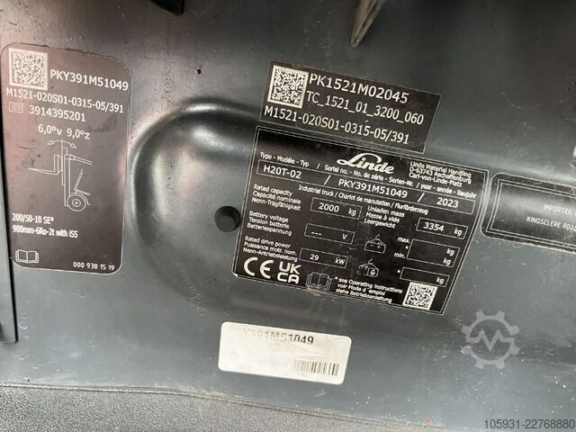 Montacargas de GLP Linde H20T-01