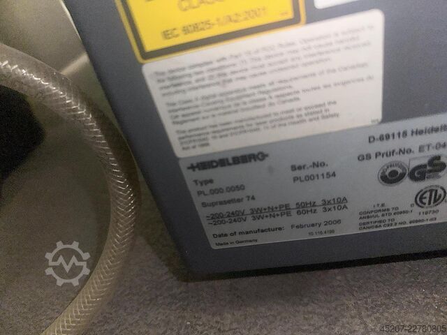 2006 Heidelberg Suprasetter A52/A74 Heidelberg Suprasetter A52/A74