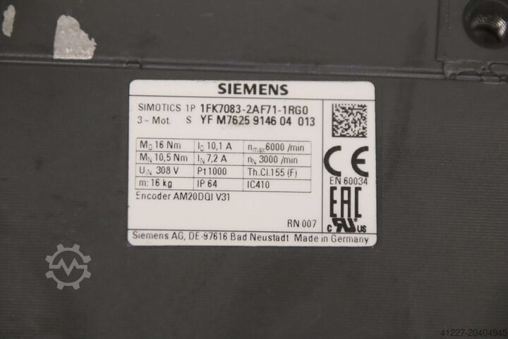 Servo zupčasti motor Siemens Wittenstein 1FK7083-2AF71-1RG0  SP 100S-MC1-4