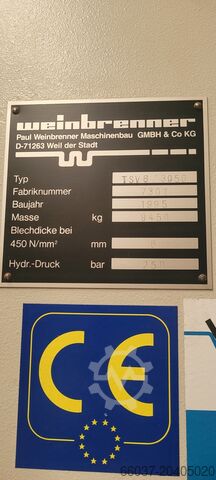Plate shear Weinbrenner TSV 6/3050