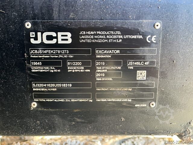 Rupsgraver JCB JS145LC 4F