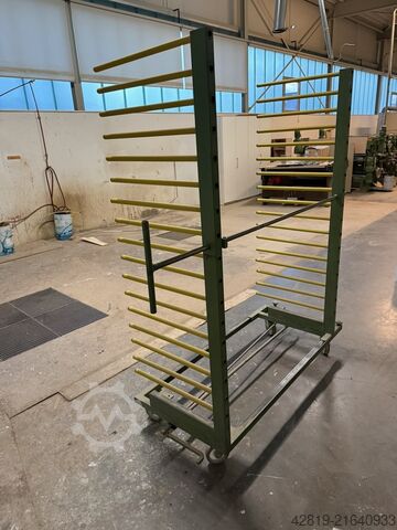 Rack trolley, paint drying trolley  
