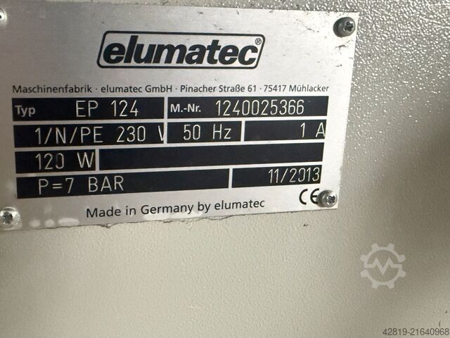 Corner crimping machine Elumatec EP 124
