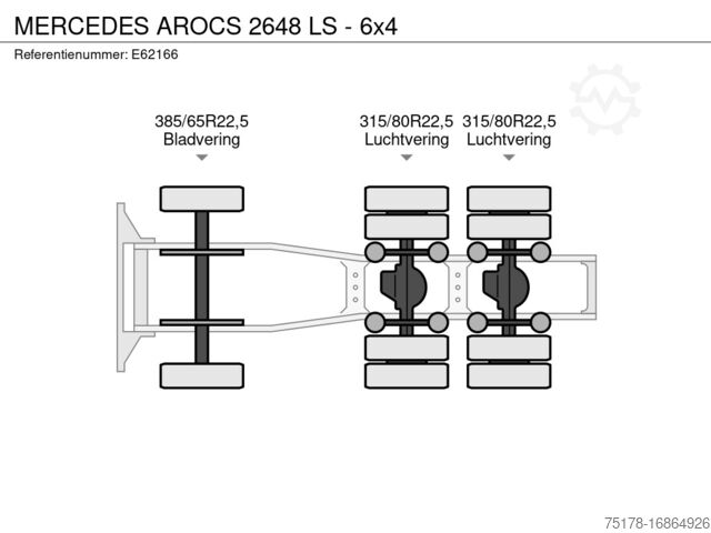 MTS standard MERCEDES AROCS 2648 LS - 6x4