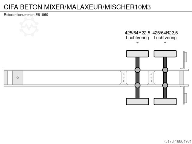Blender CIFA BETON MIXER/MALAXEUR/MISCHER10M3