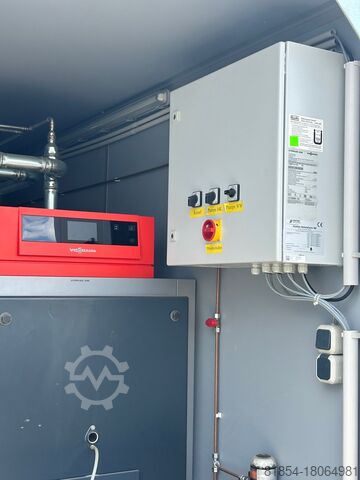 Noodverwarming. Verwarmingscentrale, verwarmingscontainer, Viessmann Vitoplex 270kw. In aanhanger Viessmann Vitoplex 270kw. Anhänger Viessmann Vitoplex 200 270Kw Notheizung. in Anhänger.