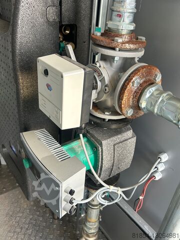 Noodverwarming. Verwarmingscentrale, verwarmingscontainer, Viessmann Vitoplex 270kw.  In aanhanger Viessmann Vitoplex 270kw.  Anhänger Viessmann Vitoplex 200 270Kw Notheizung. in Anhänger.