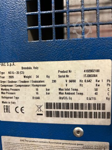 Screw compressor Fiac Silver 10S compressor with dryer