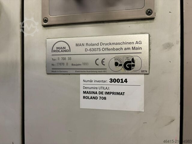 Offset printing press Man Roland 708 P 1998 - FOR SPARE PARTS