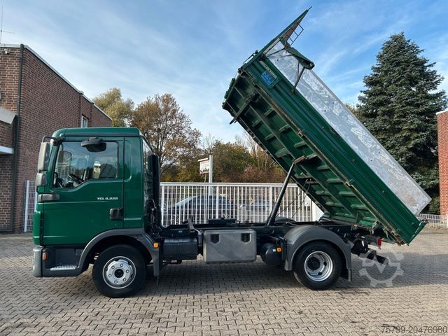 Tre-vejs tippevogn MAN 8.220 TGL MEILLER 3Skipper mit hohen Wänden