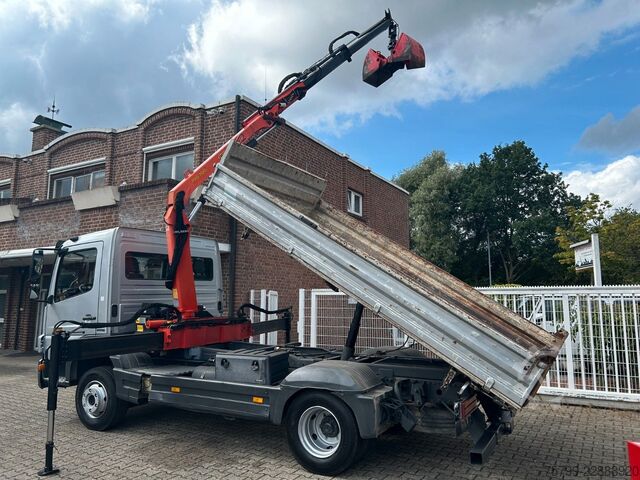 Furgone ribaltabile a tre lati MERCEDES-BENZ 822 Atego MEILLER 3Skipper +PK7002 + Greifer