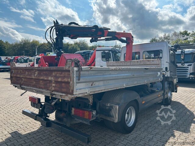 Furgone ribaltabile a tre lati MERCEDES-BENZ 822 Atego MEILLER 3Skipper +PK7002 + Greifer