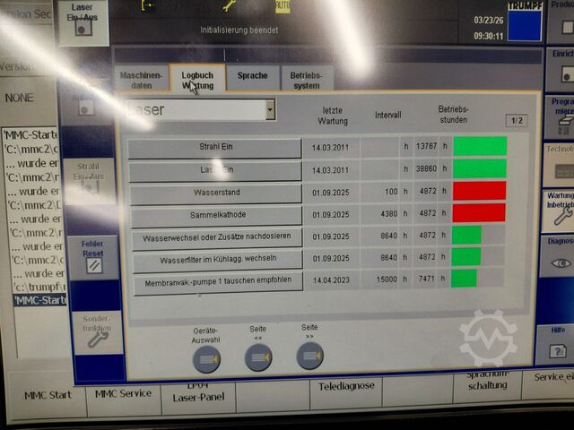 Macchina da taglio laser TRUMPF TruLaser 3030 (L20) 4kW mit RotoLas