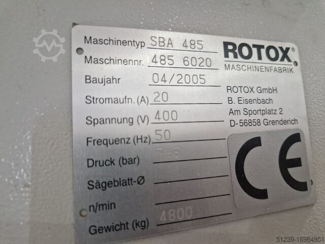 Machining centre ROTOX SBA485