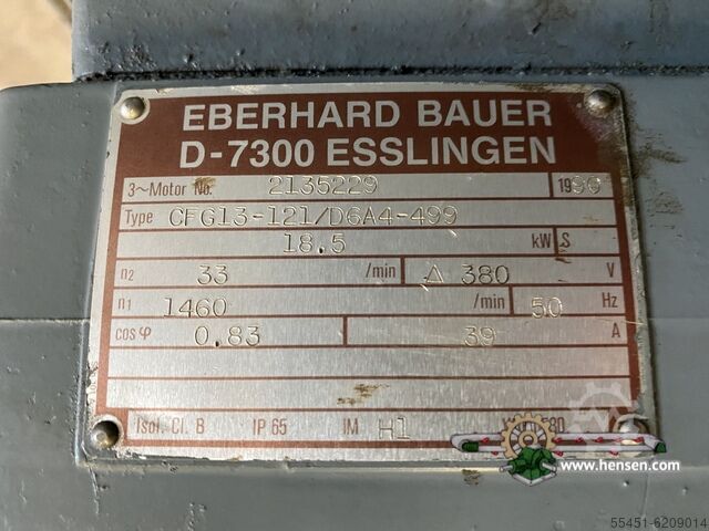 Reductor / Haakse Motor reductor Eberhard Bauer CFG13-121/D6A4