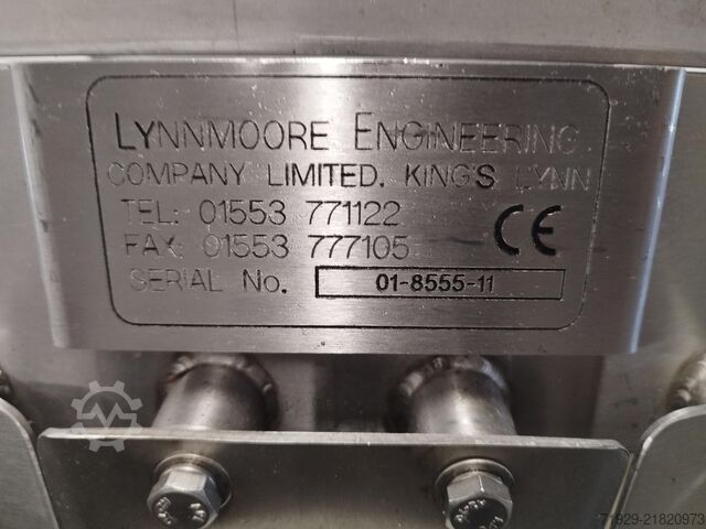 Cinta transportadora angular de acero inoxidable Lynnmoore 01-8555