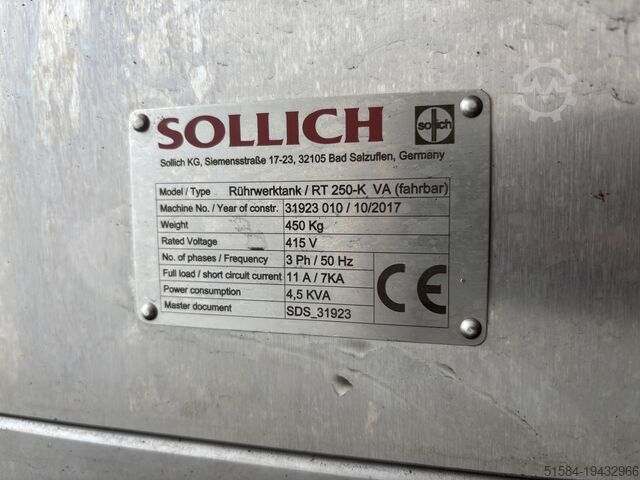 Schokoladentank Sollich RT250K