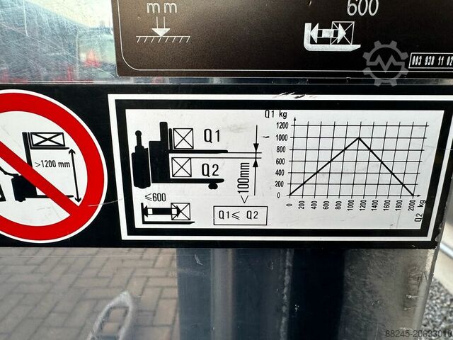 VS-22491 Gerbeur électrique DUO à accompagnant Linde L12LSP/133 LINDE L12LSP/133