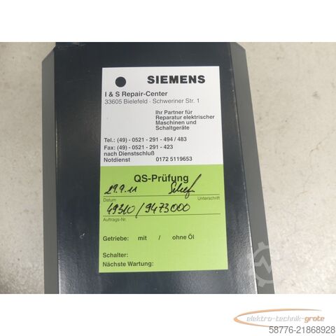 Steuerung Siemens 1FT6064-1AH71-3EG1 Servomotor SN:YFM913199703003 -generalüberholt-