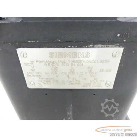 Jednostka sterująca Siemens 1HU3074-0AC01-0ZZ9 Permanent Magnet Motor SN: E4D10401054008
